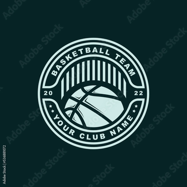 Obraz Basketball logo design template simple style design vector