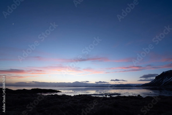 Obraz sunset in the mountains