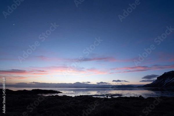 Obraz sunset in the mountains