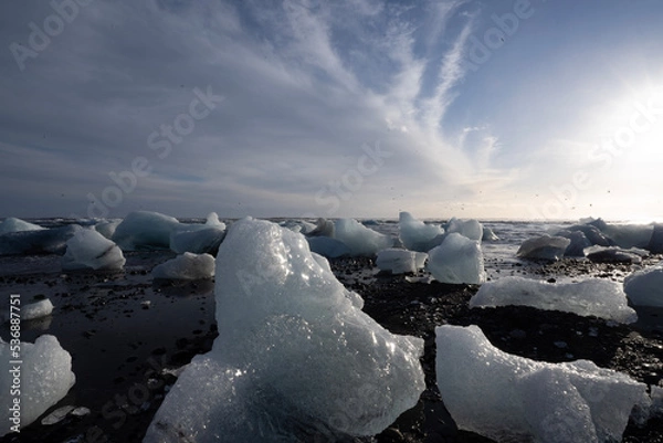 Obraz ice on the lake