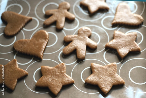 Fototapeta christmas gingerbread cookies