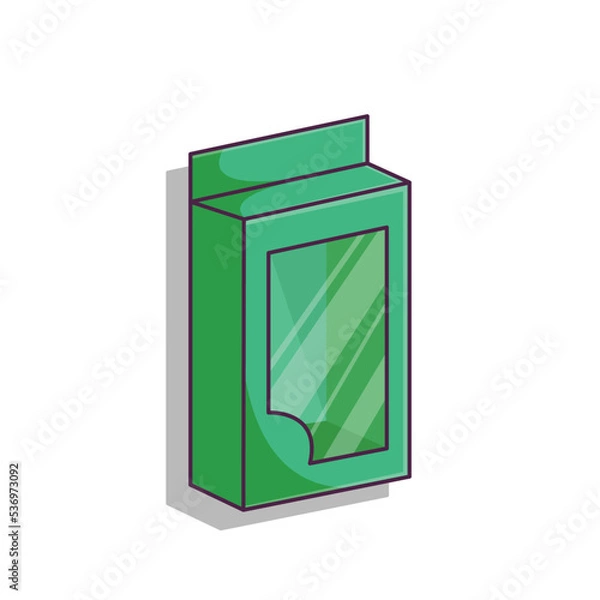 Fototapeta mock up Box toys Template Stock Illustrations