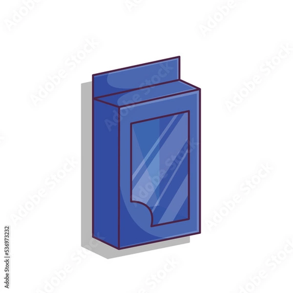Fototapeta mock up Box toys Template Stock Illustrations