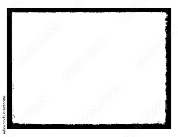 Obraz Frame in grunge style on transparent background