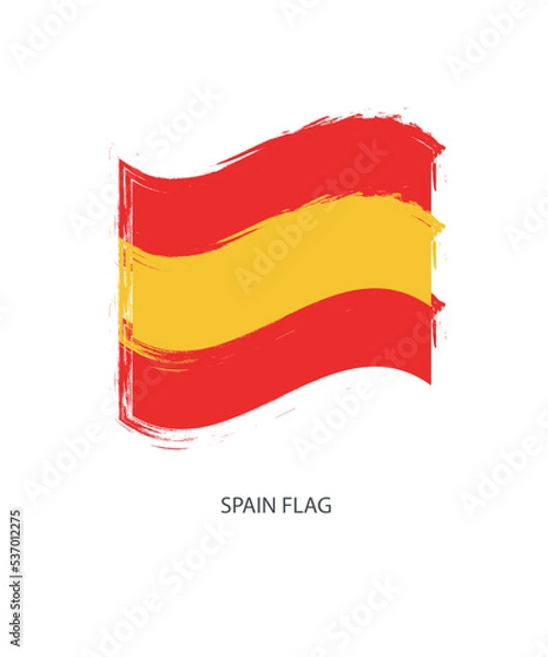 Obraz Spain flag vector illustration