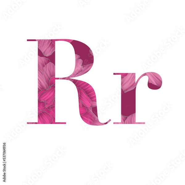 Obraz Letter R Pink