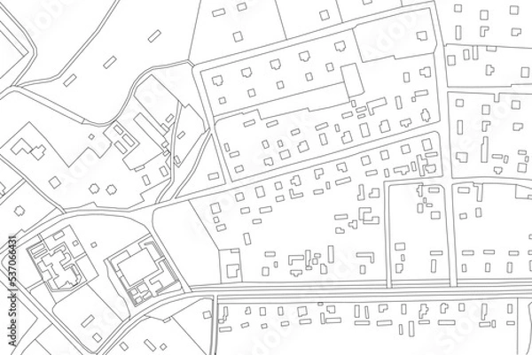 Obraz Vintage map background. Urban city top view. Vector Illustration.