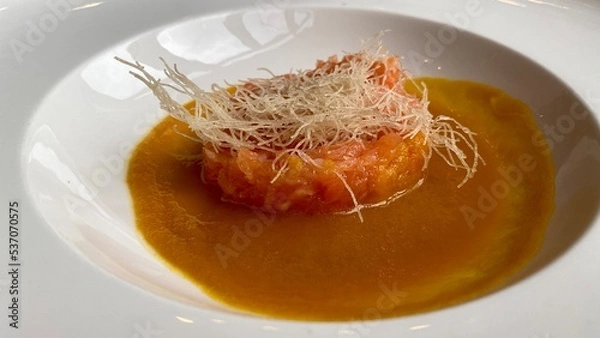 Obraz Tartare sushi salmon 