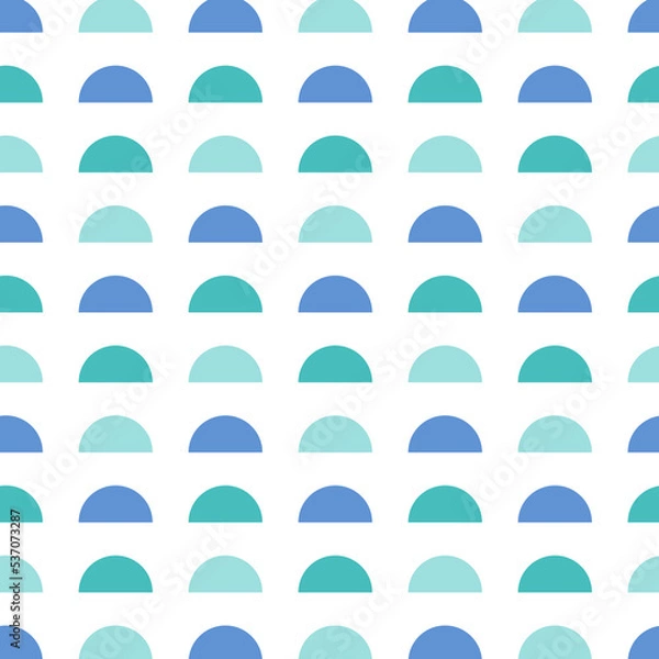 Obraz boho semicircles abstract vector seamless pattern
