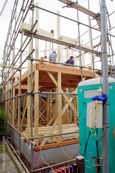 Fototapeta 新築現場