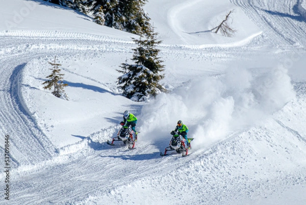 Obraz RACE OF SNOWMOBILE