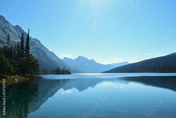 Obraz lake and mountains