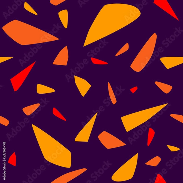 Fototapeta geometric abstract art vector,  seamless pattern, Halloween  background, festive icon, unique design