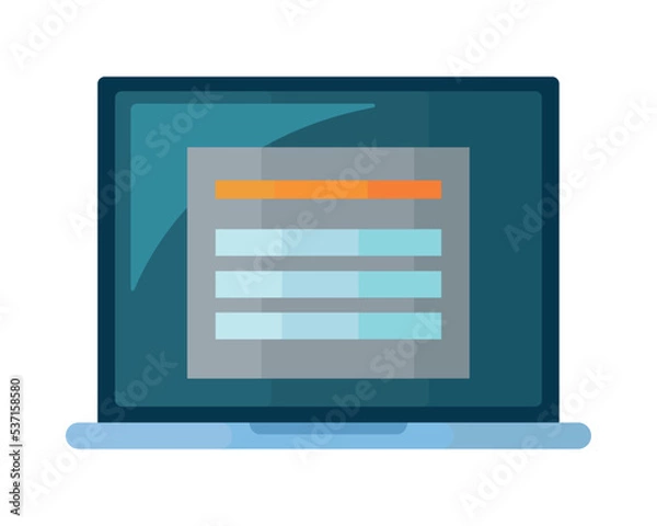 Fototapeta laptop computer portable