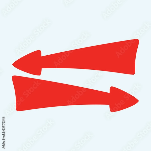 Obraz red arrow