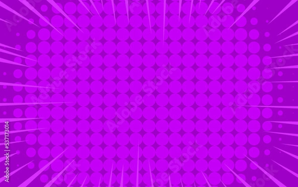 Fototapeta 90's comic style background in purple tones