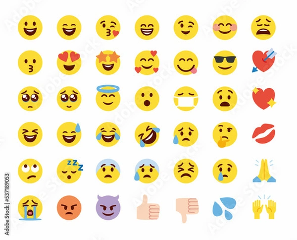 Fototapeta 絵文字の素材
