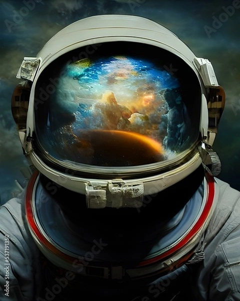 Obraz Astronaut in another galaxy