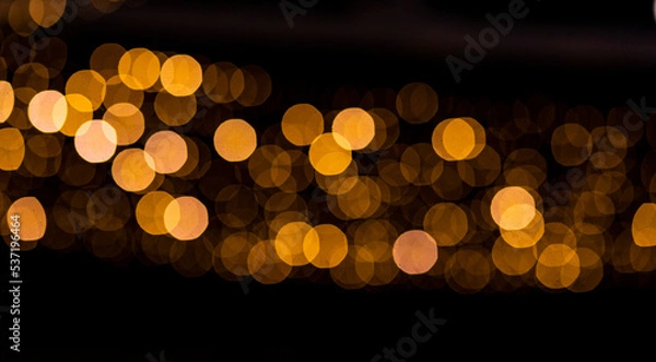 Fototapeta Bokeh luces amarillas