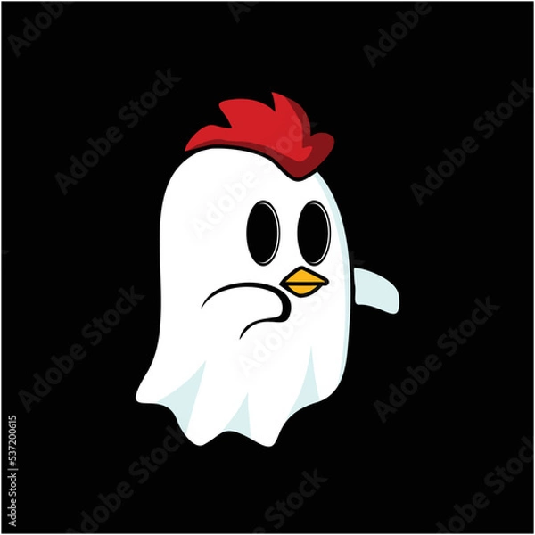 Obraz Chicken ghost illustration