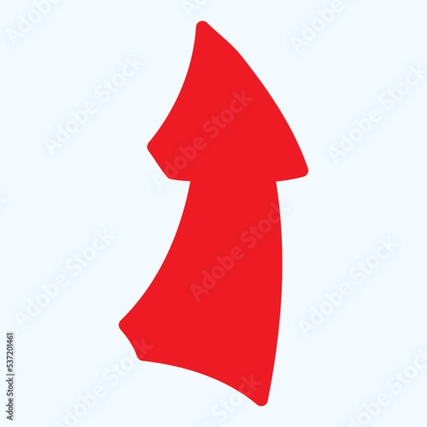 Obraz red arrow up