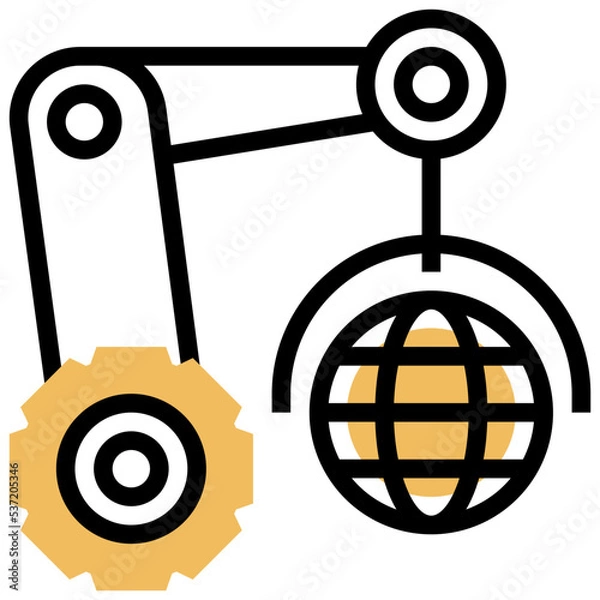 Fototapeta automation icon