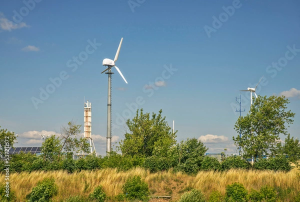 Obraz Wind power station in Dubna. Russia