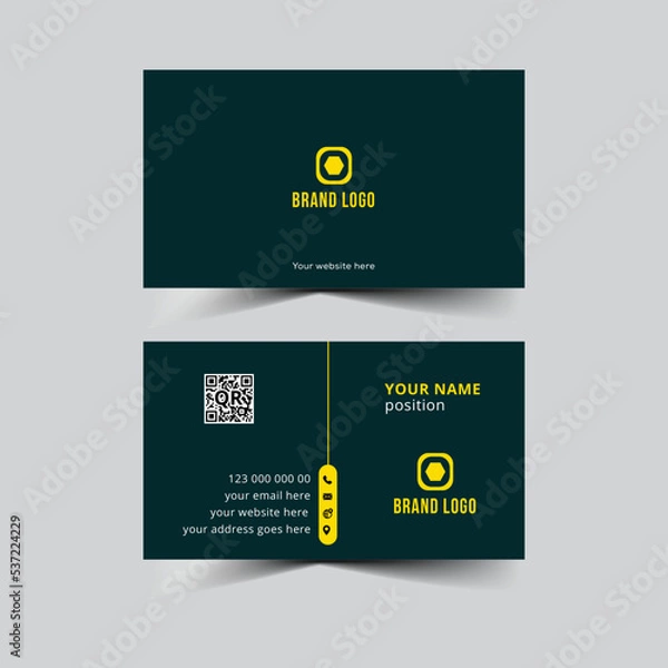 Fototapeta Professional simple clean minimal business card template