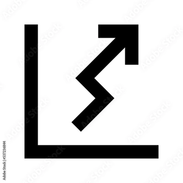 Fototapeta Analysis Graph Flat Vector Icon