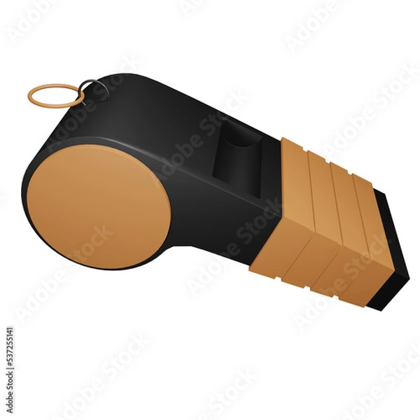 Fototapeta 3d icon referee whistle
