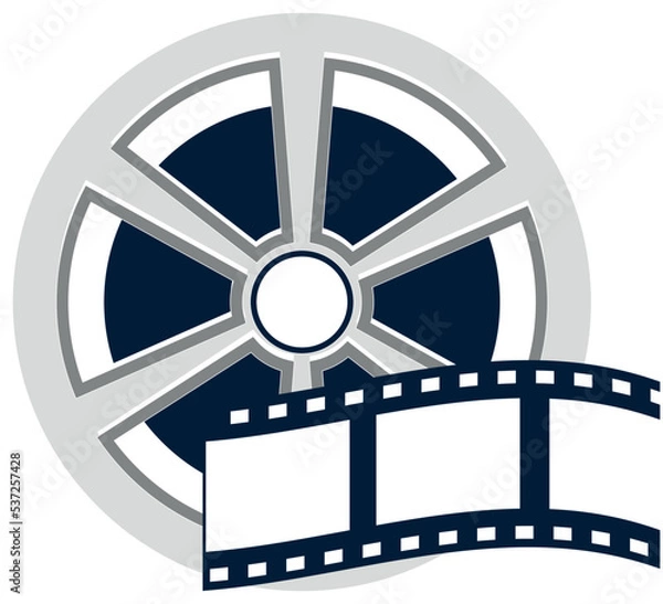 Obraz film icon vector in white background