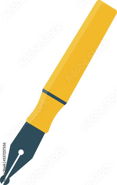 Obraz fountain pen icon vector in white background