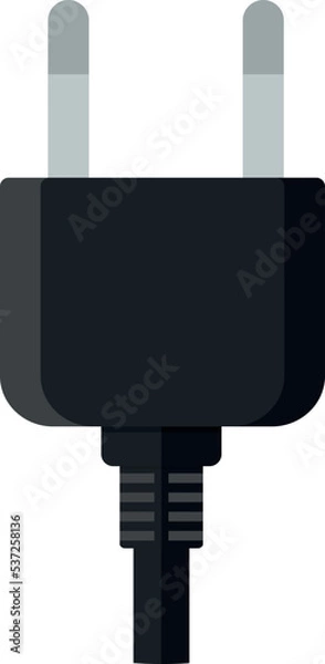 Obraz plug icon vector in white background