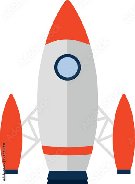 Obraz Rocket icon vector in white backgorund