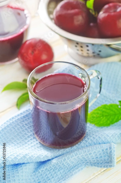 Fototapeta plum juice