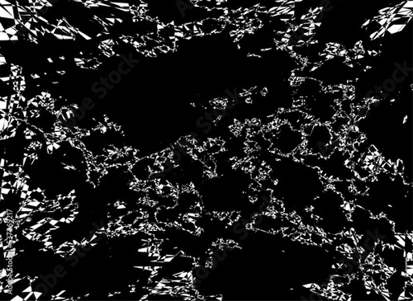 Obraz Grésillements sur un fond noir