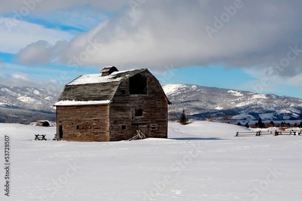 Obraz Winter Barn
