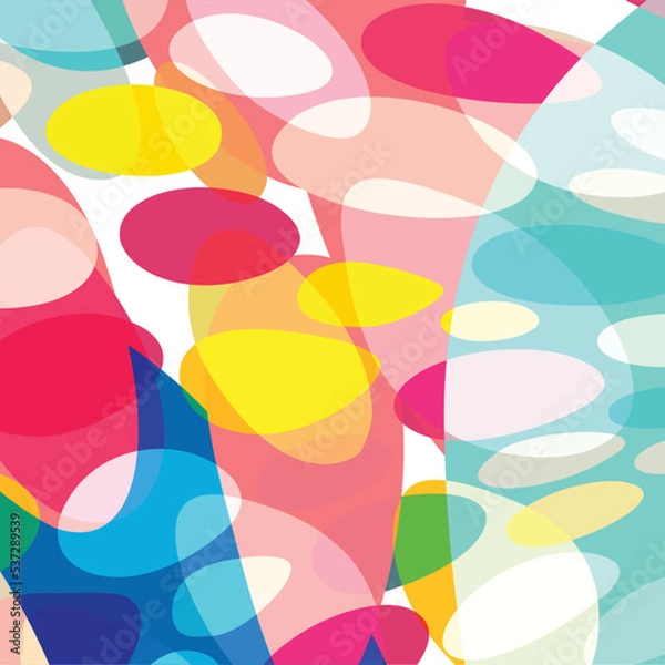 Fototapeta Pattern, background. Color bubbles, circles. Vector.