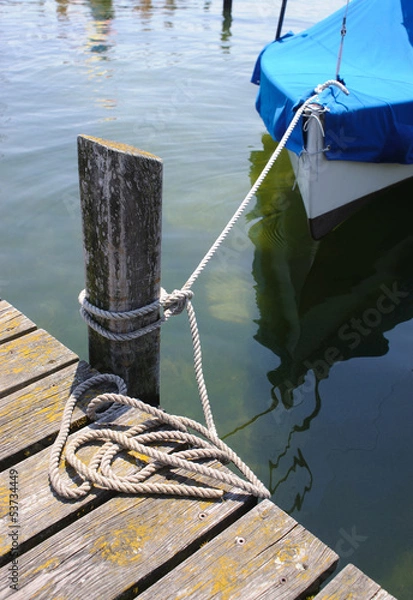 Obraz Segelboot am Steg