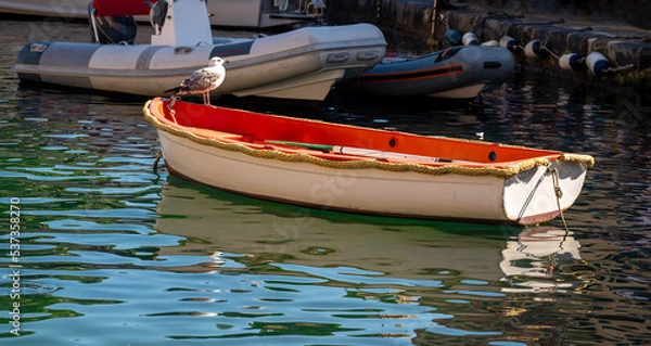 Obraz boat anchored at the pier