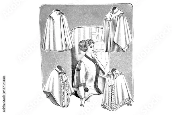 Fototapeta Combing Blues - Vintage Illustration