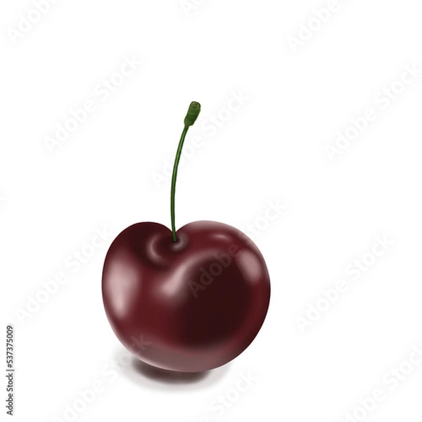 Fototapeta cherry isolated on white background