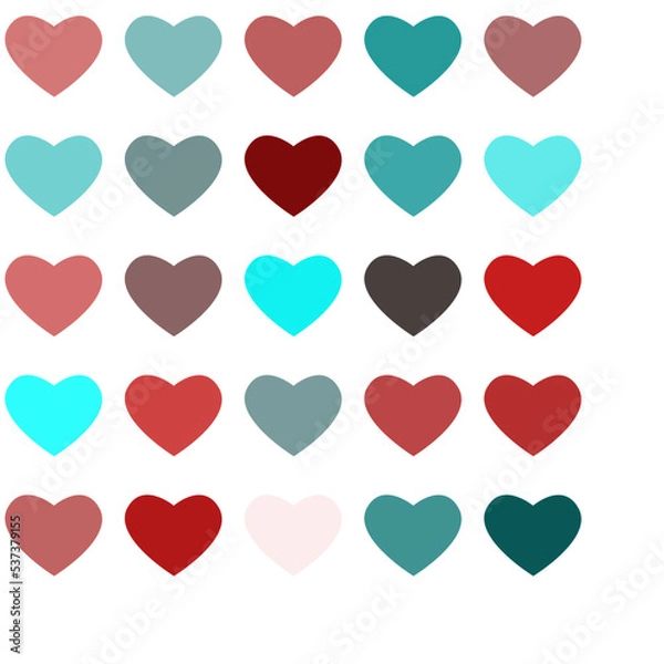 Fototapeta pattern with hearts