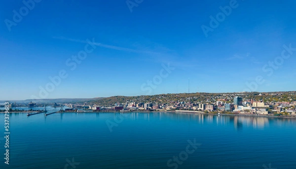 Obraz Duluth Skyline - Duluth, Minnesota from Drone 