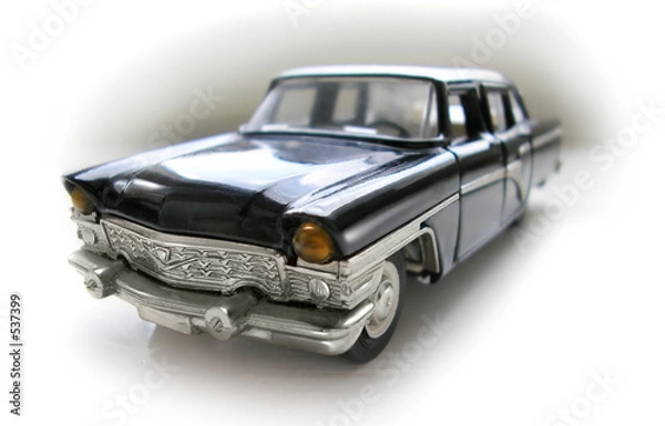 Fototapeta retro limousine - model car. hobby