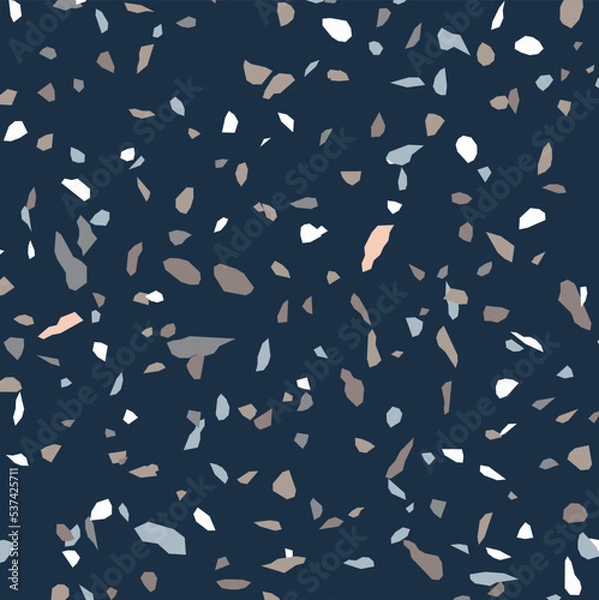 Fototapeta テラゾ背景。美しい大理石の背景パターン。石の欠片が混ざった人工大理石