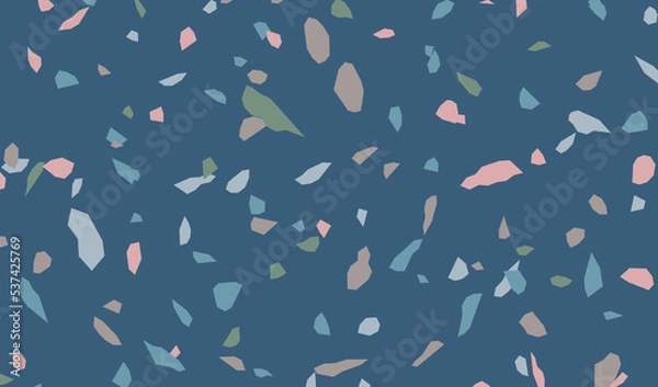 Fototapeta テラゾ背景。美しい大理石の背景パターン。石の欠片が混ざった人工大理石