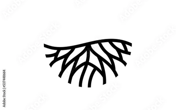 Obraz Illustration vector graphic of abstract life root on white background vector logo design template