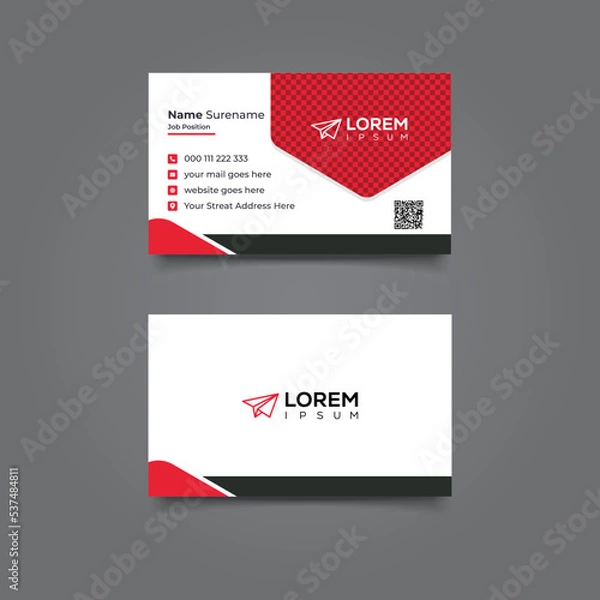 Obraz Creative professional business card design vector template