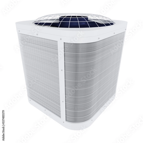 Fototapeta outdoor air conditioner unit without background 3d